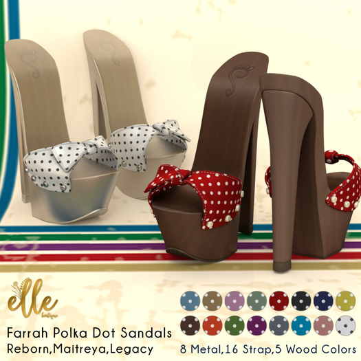 Second Life Marketplace - Elle Boutique - Farrah Retro Polka Dot